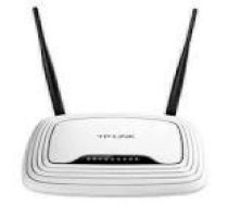 TP-LINK 300MBit/s-WLAN-N-Router - Atheros-Chipsatz, 2T2R, 2,4GHz, 802.11b/g/n, 4-Port-Switch, 2 fixed antennas