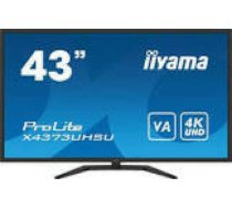 IIYAMA X4373UHSU-B1 43inch UW VA 3840x2160 UHD 400cd/m2 3ms HDR400 2xHDMI DP USB-HUB PBP PIP Remote control Speakers