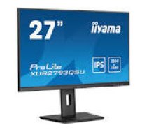 IIYAMA XUB2793QSU-B7 27inch IPS QHD 100Hz 300cd/m2 1ms HDMI DP 2xUSB 3.2 Speakers 15cm Height Adj. Stand (P)