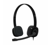 LOGITECH H151 Corded Stereo Headset - BLACK - 3.5 MM