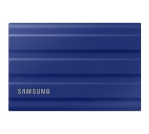 SAMSUNG T7 Shield Ext SSD 2000 GB USB-C blue 1050/1000 MB/s 3 yrs, included USB Type C-to-C and Type C-to-A cables, Rugged storage featuring IP65 rated dust and water resistance and up to 3-meter drop resistant
