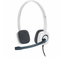 LOGITECH H150 Corded Stereo Headset - CLOUD WHITE - Dual Plug