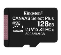Kingston 128GB micSDXC Canvas Select Plus 100R A1 C10 Single Pack w/o ADP, EAN: 740617299076
