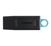 Kingston 64GB USB3.2 Gen 1 DataTraveler Exodia (Black + Teal), EAN: 740617309829