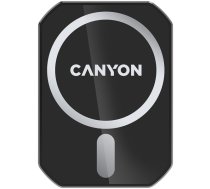 CANYON CH-15, Magnetic car holder and wireless charger, C-15-01, 15W，Input: USB-C: 5V/2A, 9V/3A;Output: 5W, 7.5W, 10W, 15W;83*60*8.15mm,0.147kg,black