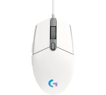 LOGITECH G102 LIGHTSYNC Corded Gaming Mouse - WHITE - USB - EER