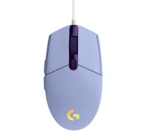 LOGITECH G102 LIGHTSYNC Corded Gaming Mouse - LILAC - USB - EER
