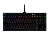 LOGITECH G PRO TKL Corded Mechanical Gaming Keyboard - BLACK - US INT'L - USB - CLICKY