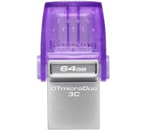 Kingston 64GB DataTraveler microDuo 3C 200MB/s dual USB-A + USB-C