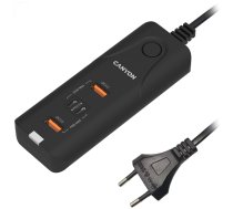 CANYON charger H-10 PD 20W QC 3.0 18W 2USB-A 2USB-C Desk Black