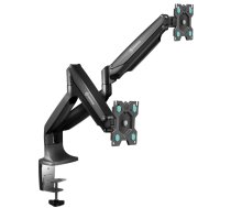 ONKRON Dual Monitor Desk Mount Stand for 13 to 32-Inch LCD LED Monitors up to 9 kg, Black