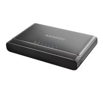 Axagon USB 3.2 Gen 2 adapter for connecting NVMe M.2 SSDs and SATA 2.5"/3.5" drives with cloning function.