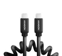 Axagon Data and charging USB 2.0 cable 1.1 m long. PD 60W, 3A. Black twisted.