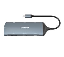 CANYON hub DS-15 8in1 4k USB-C Dark Grey