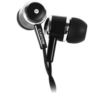 CANYON Stereo earphones with microphone, Black