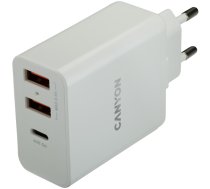 CANYON charger H-08 PD 30W USB-C 2USB-A White