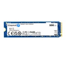 Kingston SSD 500GB NV3 M.2 2280 PCIe 4.0 NVMe SSD , EAN: 740617344806