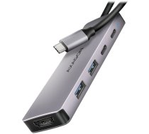 AXAGON HMC-5H60 USB-C 3.2 Gen 1 hub, 2x USB-A, 1x USB-C, 4K 60Hz HDMI, PD 100W, 15cm USB-C cable