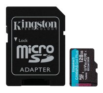 Kingston 128GB microSDXC Canvas Go Plus Gen4 200MB/s A2 U3 V30 Card + Adapter