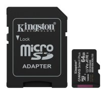 Kingston 64GB microSDXC Canvas Select Plus Gen3 100MB/s A1 Card + Adapter