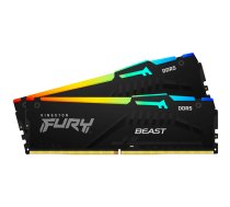 Kingston 32GB 6400MT/s DDR5 CL32 DIMM (Kit of 2) FURY Beast RGB EXPO