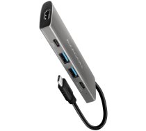 AXAGON HMC-5G21 2x USB-A + 2x USB-C + HDMI 4K/30Hz, USB-C 3.2 Gen 2 10Gbps hub, PD 60W, 13cm USB-C cable
