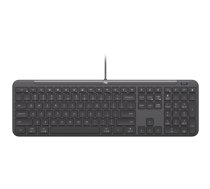 LOGITECH Signature Slim K620 Wired Keyboard for Business - GRAPHITE - US INT'L - USB - N/A - INTNL-973 - USB-C