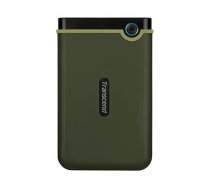 External HDD, TRANSCEND, StoreJet, 1TB, USB 3.1, Colour Green, TS1TSJ25M3G