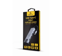 I/O ADAPTER USB-C TO HDMI/USB3/5IN1 A-CM-COMBO5-04 GEMBIRD