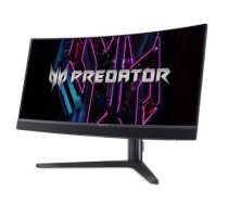 LCD Monitor, ACER, Predator X34Vbmiiphuzx, 34, Gaming/Curved/21 : 9, Panel OLED, 3440x1440, 21:9, 0.1 ms, Speakers, Swivel, Height adjustable, Tilt, Colour Black, UM.CXXEE.V01