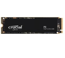 SSD, CRUCIAL, P3, 500GB, M.2, PCIE, NVMe, 3D NAND, Write speed 1900 MBytes/sec, Read speed 3500 MBytes/sec, TBW 110 TB, CT500P3SSD8