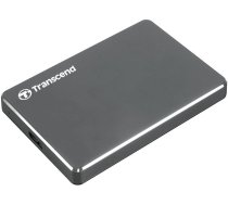 External HDD, TRANSCEND, StoreJet, 1TB, USB 3.1, Colour Iron Grey, TS1TSJ25C3N