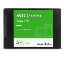 SSD, WESTERN DIGITAL, Green, 480GB, SATA 3.0, SLC, Read speed 545 MBytes/sec, 2,5, MTBF 1000000 hours, WDS480G3G0A