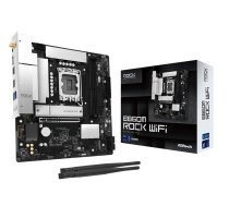 Mainboard, ASROCK, Intel B860, LGA 1851 (Socket V1), micro ATX, RAM DDR5-SDRAM, 2xSlots, Wi-Fi Yes, Bluetooth Yes, 1xNumber of M.2 (M) slots, B860MROCKWIFI