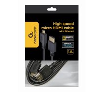 CABLE HDMI-MICRO HDMI 1.8M/V.2.0 BLK CC-HDMID-6 GEMBIRD