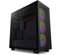 Case, NZXT, H7 Flow RGB, MidiTower, ATX, EATX, MicroATX, MiniITX, Colour Black, CM-H72FB-R1