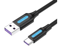 CABLE USB-C TO USB2.0/2M BLACK CORBH VENTION