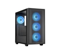 Case, CHIEFTEC, HUNTER 3, MidiTower, Case product features Transparent panel, Not included, ATX, EATX, MicroATX, MiniITX, Colour Black, GS-03B-OP