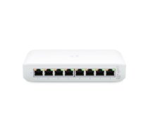 Switch, UBIQUITI, Lite 8 PoE, Type L2, Desktop/pedestal, 8x10Base-T / 100Base-TX / 1000Base-T, PoE+ ports 4, USW-LITE-8-POE