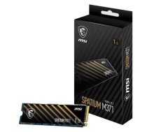 SSD, MSI, SPATIUM M371, 1TB, M.2, PCIE, NVMe, 3D NAND, Write speed 1700 MBytes/sec, Read speed 2350 MBytes/sec, 2.15mm, TBW 210 TB, MTBF 1500000 hours, S78-440L870-P83