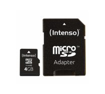 MEMORY MICRO SDHC 4GB C10/W/ADAPTER 3413450 INTENSO