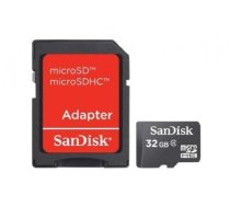 MEMORY MICRO SDHC 32GB W/ADAPT/CL4 SDSDQM-032G-B35A SANDISK