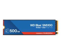 SSD, SANDISK, 300xTBW rating, MTBF 1750000 h, Read speed 6600 MB/s, Write speed 5600 MB/s, NVMe Yes, PCI Express 4.0, M.2, 500 GB, POWERED BY SANDISK, Blue SN5100, WDS500G5B0E-00CPE0