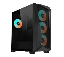 Case, GIGABYTE, C301G V2 BLACK, MidiTower, Case product features Transparent panel, Not included, ATX, EATX, MicroATX, MiniITX, Colour Black, C301GV2