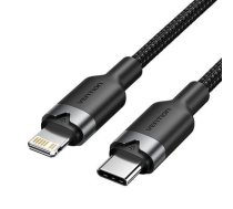 CABLE USB-C TO LIGHTNING/2M BLACK LALBH VENTION
