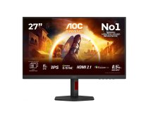 LCD Monitor, AOC, 27 , 3840 x 2160 pixels, 4K Ultra HD, Native aspect ratio 16:9, LED, Flat, U27G4R