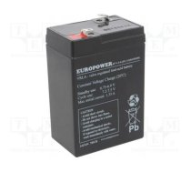 BATTERY 6V 4.5AH VRLA/EP4.5-6 EUROPOWER EMU