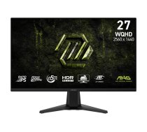 LCD Monitor, MSI, 27 , 2560 x 1440 pixels, Wide Quad HD, Native aspect ratio 16:9, LCD, Flat, MAG275QFE20