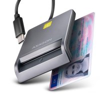 CARD READER FLAT SMARTCARD/ID/USB-C 1.3M CRE-SM3TC AXAGON
