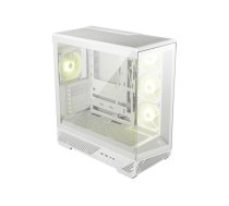 Case, MSI, ATX/micro ATX/Mini-ITX, White/Transparent, Midi Tower, MAG PANO 130R PZ WHITE, MAGPANO130RPZWHITE
